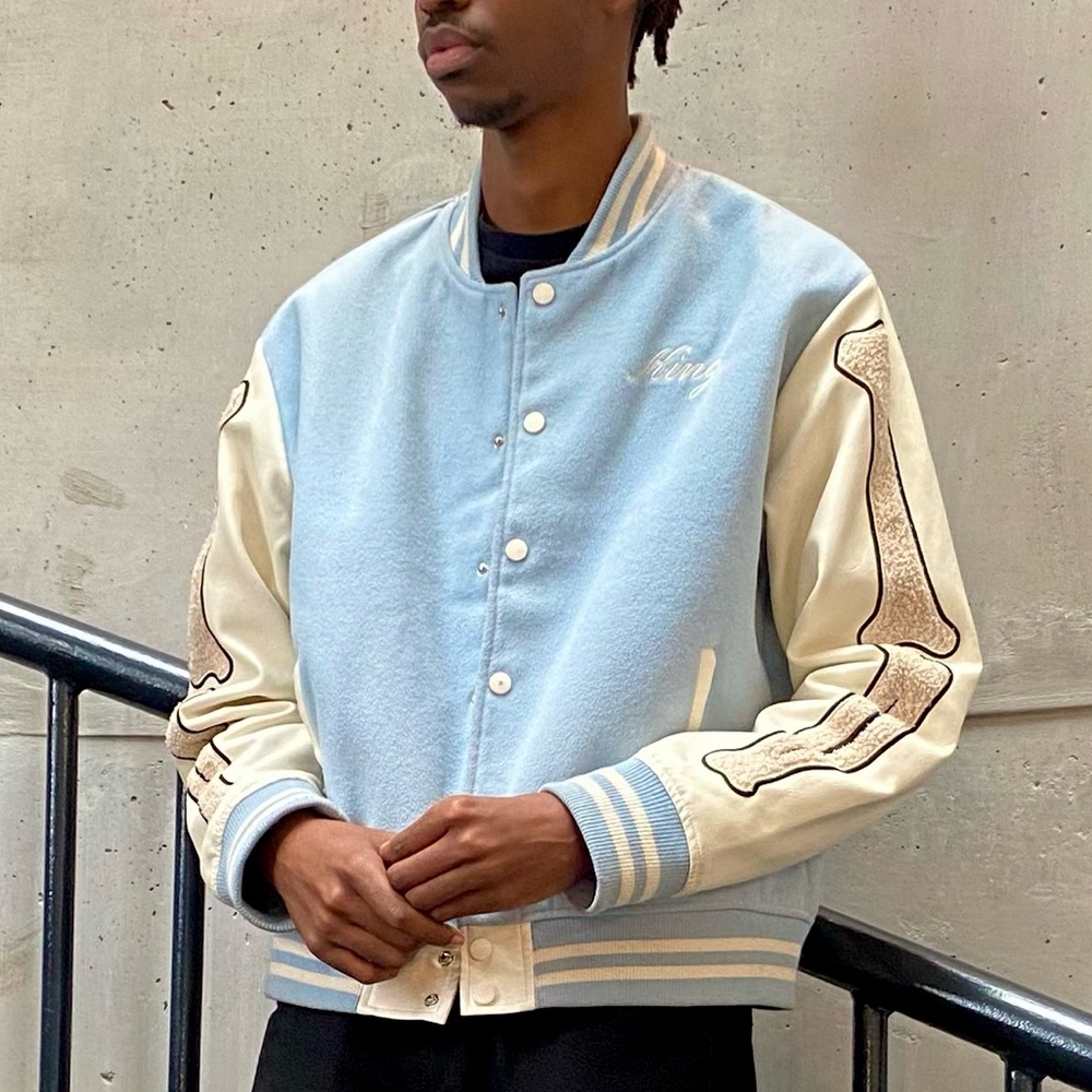 Light Blue Varsity Jacket